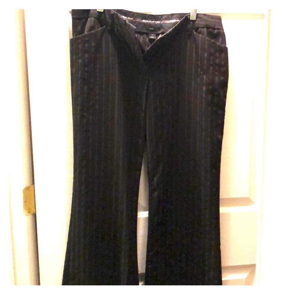 Black w/ Gold Pinstripe Express Editor Pants
